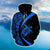 Hawaii Turtle Tribal Polynesian Hoodie andrea Style Blue Unisex Blue - Polynesian Pride