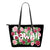 Hawaiian Rose Small Leather Tote Bag White - Polynesian Pride