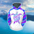 Hawaii Turtle Luminous Color Hoodie Fullcolor Style Unisex White - Polynesian Pride