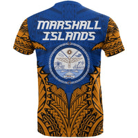 Marshall Islands Premium T Shirt Marshall Islands Flag Polynesian Tattoo - Polynesian Pride