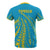 Tuvalu T Shirt Tuvaluan Coat of Arms Swirling Style - Polynesian Pride