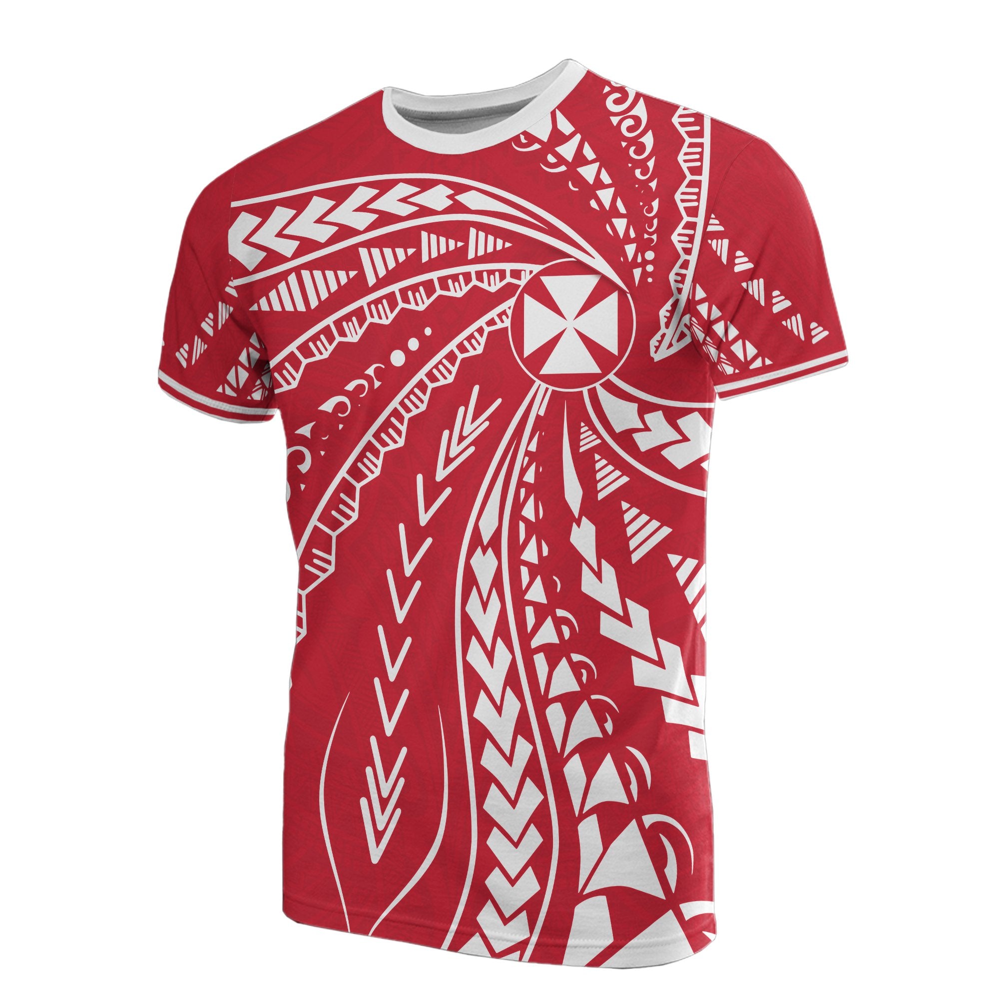 Wallis and Futuna T Shirt Wallis and Futuna Coat of Arms Swirling Style Unisex Art - Polynesian Pride