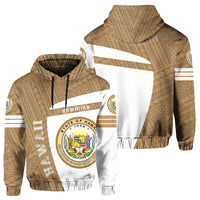 Hawaii Polynesian Sport Hoodie Gold Premium Style Unisex Gold - Polynesian Pride