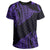 Hawaii Maka Polynesian T Shirt Marcus Style Purple - Polynesian Pride