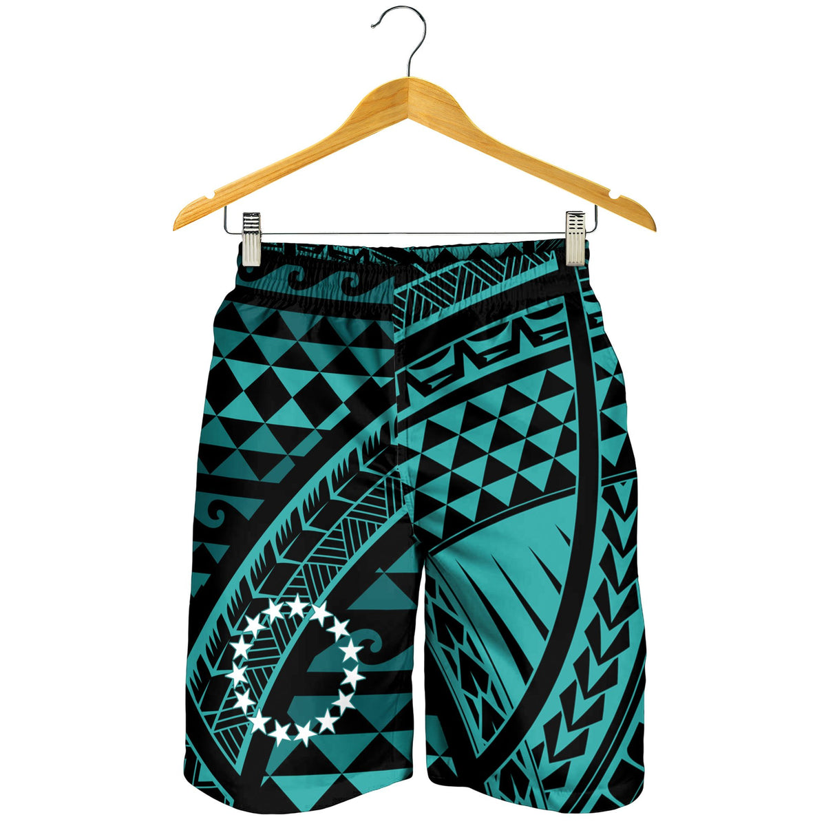 Cook Islands Men's Short - Tribal Seamless Pattern - Polynesian Pride
