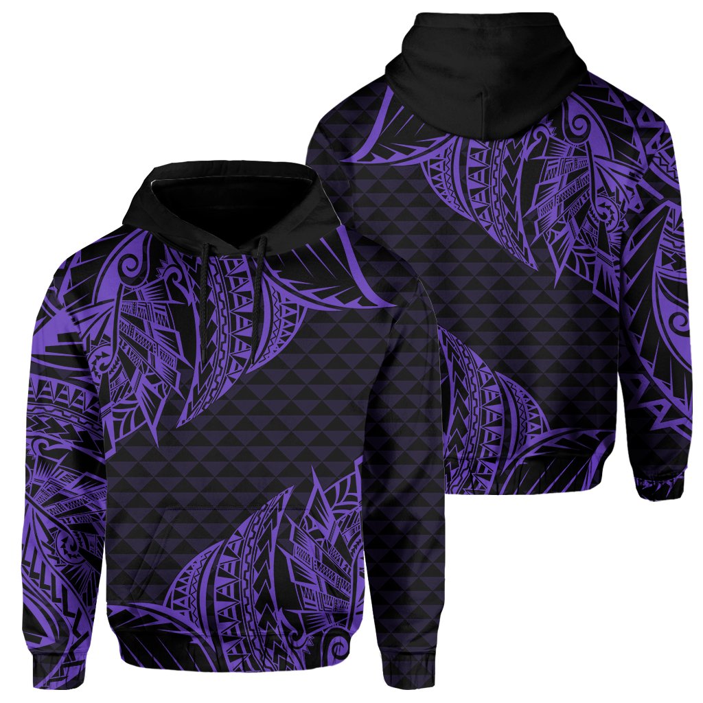 Hawaii Maka Polynesian Hoodie Marcus Style Purple Unisex Purple - Polynesian Pride