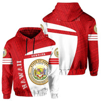 Hawaii Polynesian Sport Hoodie Red Premium Style Unisex Red - Polynesian Pride