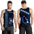 Hawaiian Polynesian Kanaka And Shark Men's Tank Top - Light Style - AH Blue - Polynesian Pride