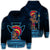 Hawaiian Polynesian Kanaka Warrior Hoodie Strong Style Unisex Blue - Polynesian Pride