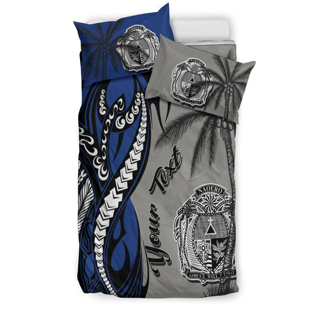 Nauru Custom Personalized Bedding Set - Classical Coconut Tree - Polynesian Pride
