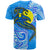 Palau Polynesian T shirt Palau Flag with Polynesian Tattoo - Polynesian Pride