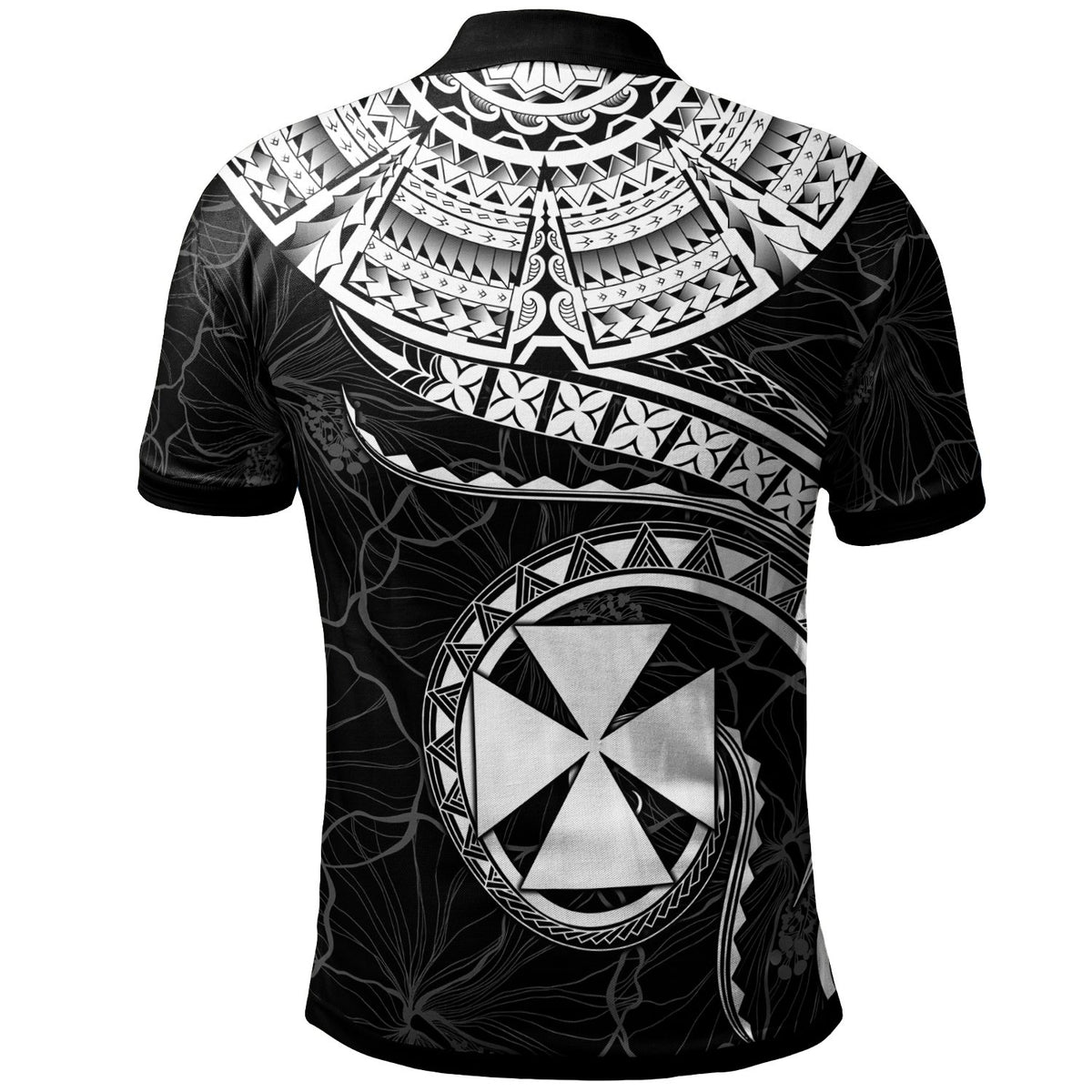 Wallis and Futuna Polynesian Polo Shirt Wallis and Futuna Waves (White) - Polynesian Pride