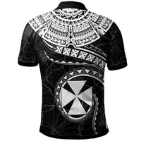 Wallis and Futuna Polynesian Polo Shirt Wallis and Futuna Waves (White) - Polynesian Pride