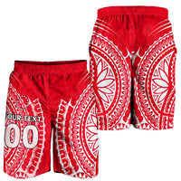 (Custom Personalised) Cook Islands Atiu Men Short - Tribal Pattern - LT12 - Polynesian Pride