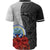 Federated States Of Micronesia Polynesian Custom Personalised Baseball Shirt - Coat Of Arm With Hibiscus White - Polynesian Pride