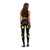 Hawaii Women's Legging - Hawaii Kanaka Maoli And Map ( Black) - Polynesian Pride