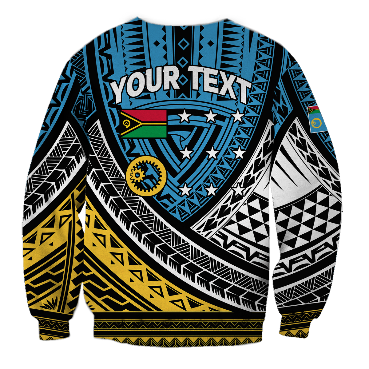 (Custom Personalised) Vanuatu Sanma Province Tribal Pattern Sweatshirt - LT12 - Polynesian Pride
