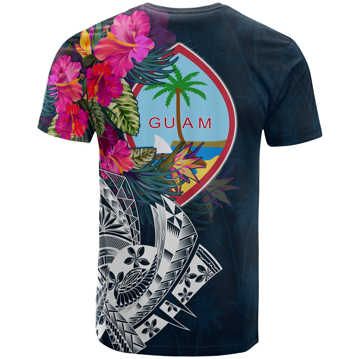 Guam Custom T Shirt Summer Vibes - Polynesian Pride