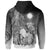 Marshall Islands Custom Hoodie Humpback Whale with Tropical Flowers (White) - Polynesian Pride