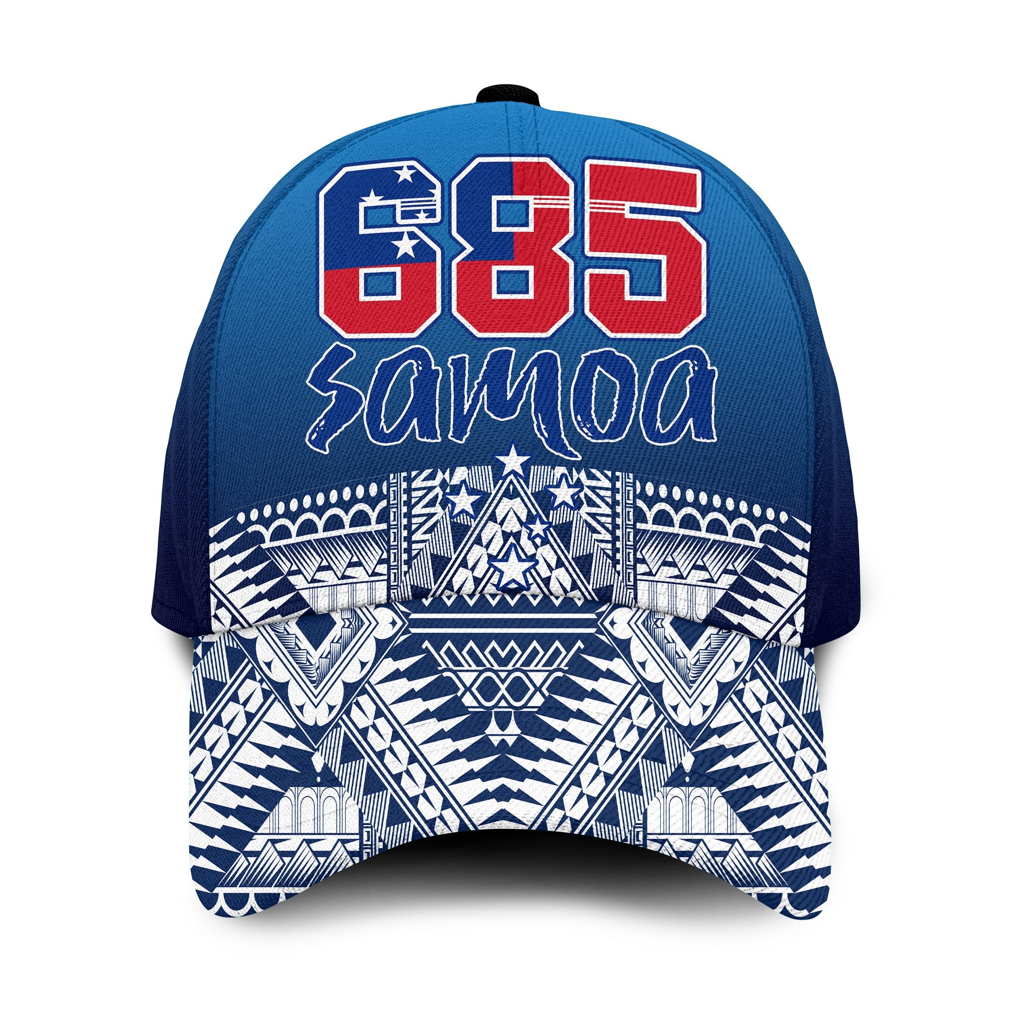 Toa Samoa Rugby Classic Cap 685 Samoan Proud Ver.01 LT13 Classic Cap Universal Fit Blue - Polynesian Pride