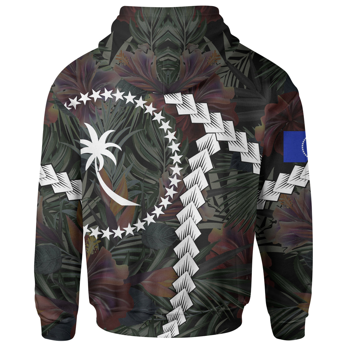 Chuuk Micronesian Zip up Hoodie Chain Polynesian - Polynesian Pride