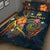 New Caledonia Polynesian Personalised Quilt Bed Set - Legend of New Caledonia (Blue) - Polynesian Pride