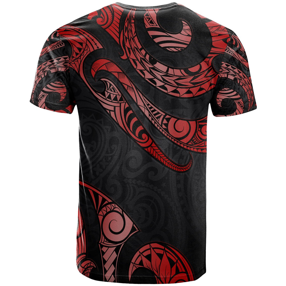 New Caledonia Polynesian T Shirt Poly Tattoo Red Version - Polynesian Pride
