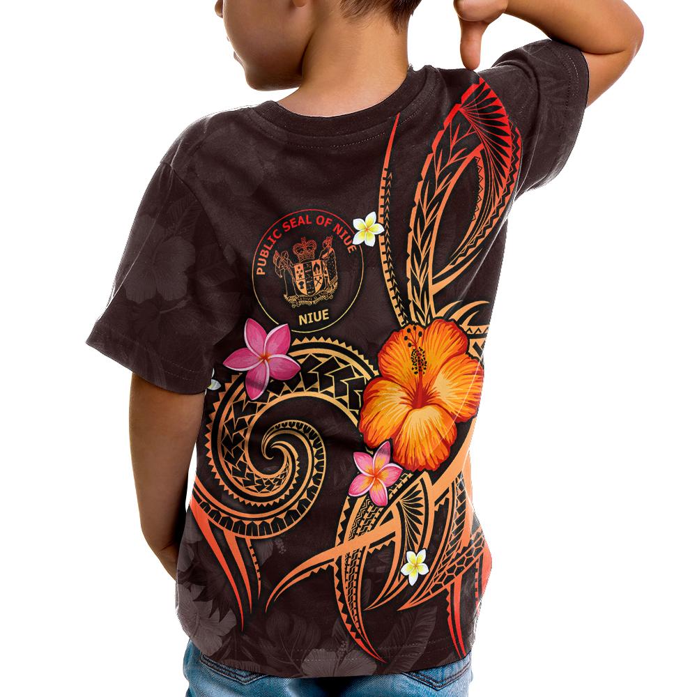 Niue Polynesian T Shirt Legend of Niue (Red) - Polynesian Pride