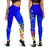 Tahiti Custom Personalised Legging - Turtle Plumeria (Blue) Blue - Polynesian Pride