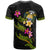 Nauru Polynesian T Shirt Plumeria Tribal - Polynesian Pride