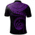 Vanuatu Polynesian Custom Polo Shirt Vanuatu Waves (Purple) - Polynesian Pride