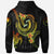 Yap Custom Hoodie Reggae Plumeria Flowers with Spiral Patterns - Polynesian Pride