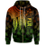 Fiji Zip up Hoodie Polynesian Wings (Reggae) Unisex Blue - Polynesian Pride