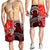 Samoa Men's Shorts - Samoa Seal Wave Style (Red) - Polynesian Pride