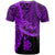 New Caledonia Polynesian Custom T Shirt Tribal Wave Tattoo Purple - Polynesian Pride
