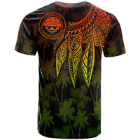 Federated States of Micronesia Custom T Shirt Polynesian Wings (Reggae) - Polynesian Pride