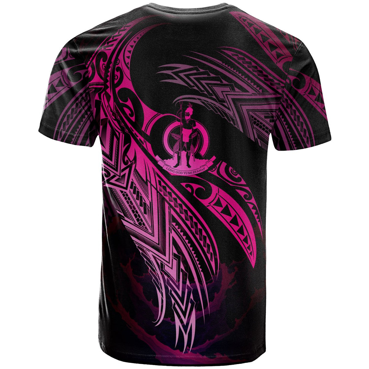 Vanuatu Polynesian T Shirt Vanuatuan Legend Pink Version - Polynesian Pride
