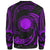 Northern Mariana Islands Polynesian Sweater - Purple Tribal Wave - Polynesian Pride