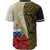 Samoa Polynesian Custom Personalised Baseball Shirt - Coat Of Arm With Hibiscus Gold - Polynesian Pride