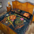 Tuvalu Polynesian Personalised Quilt Bed Set - Legend of Tuvalu (Blue) - Polynesian Pride