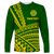 (Custom Personalised)Leone High School Pride Long Sleeve Shirt - LT12 Unisex Green - Polynesian Pride