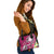 Fiji Shoulder Handbag - Turtle Plumeria (Pink) - Polynesian Pride