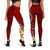 Tonga legging - Turtle Plumeria (RED) - Polynesian Pride