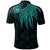 Samoa Custom Polo Shirt Polynesian Wings (Turquoise) - Polynesian Pride