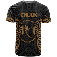 Chuuk Polynesian T Shirt Chuuk Spirit Gold - Polynesian Pride