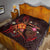 Niue Polynesian Personalised Premium Quilt - Legend of Niue (Red) - Polynesian Pride