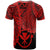 Hawaii Polynesian T Shirt Tribal Wave Tattoo Red - Polynesian Pride