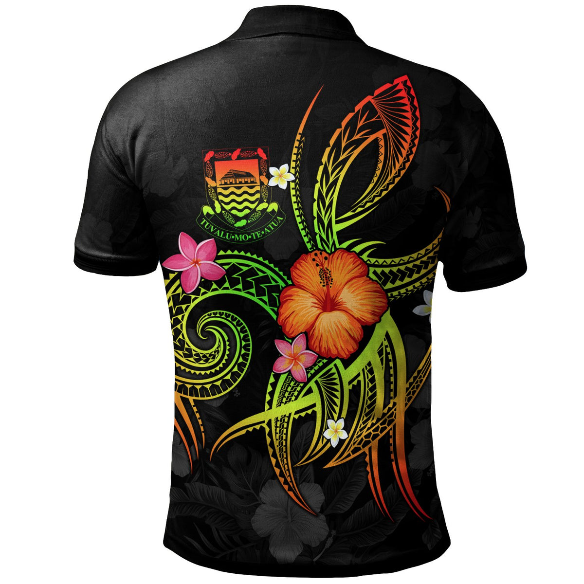 Tuvalu Polynesian Custom Polo Shirt Legend of Tuvalu (Reggae) - Polynesian Pride