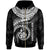 New Caledonia Polynesian Zip up Hoodie New Caledonia Waves (White) Unisex White - Polynesian Pride