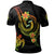 New Caledonia Custom Polo Shirt Reggae Plumeria Flowers with Spiral Patterns - Polynesian Pride